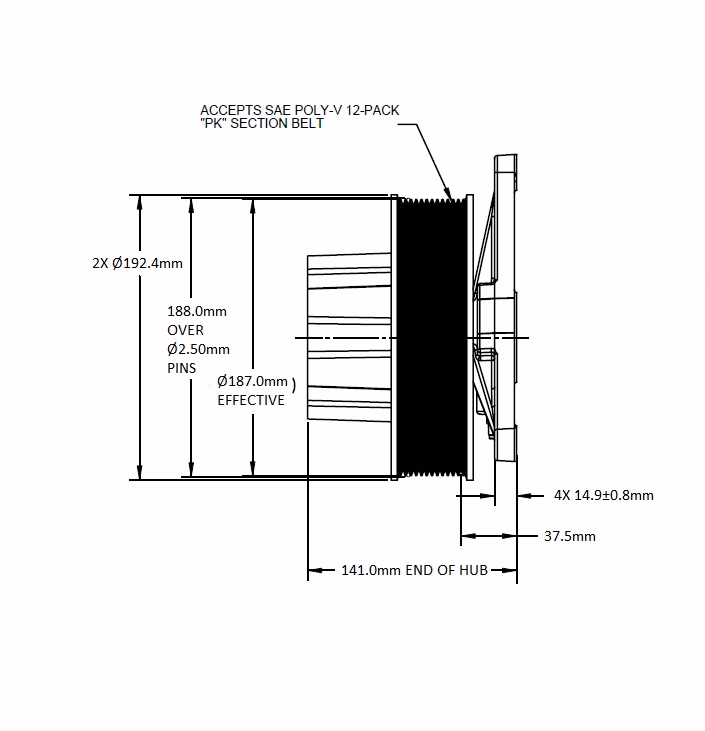 Kysor 010021930 Fan Hub