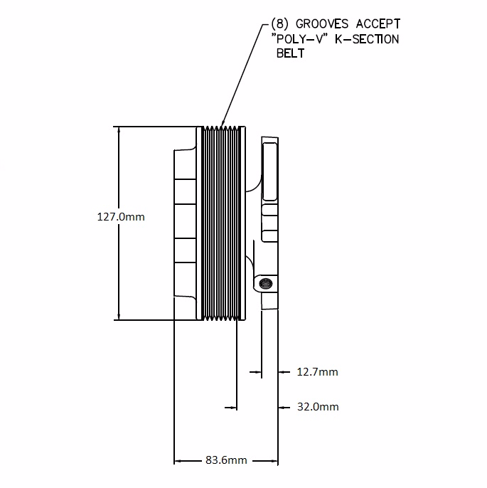Kysor 1077-07738-01 Fan Hub Assembly