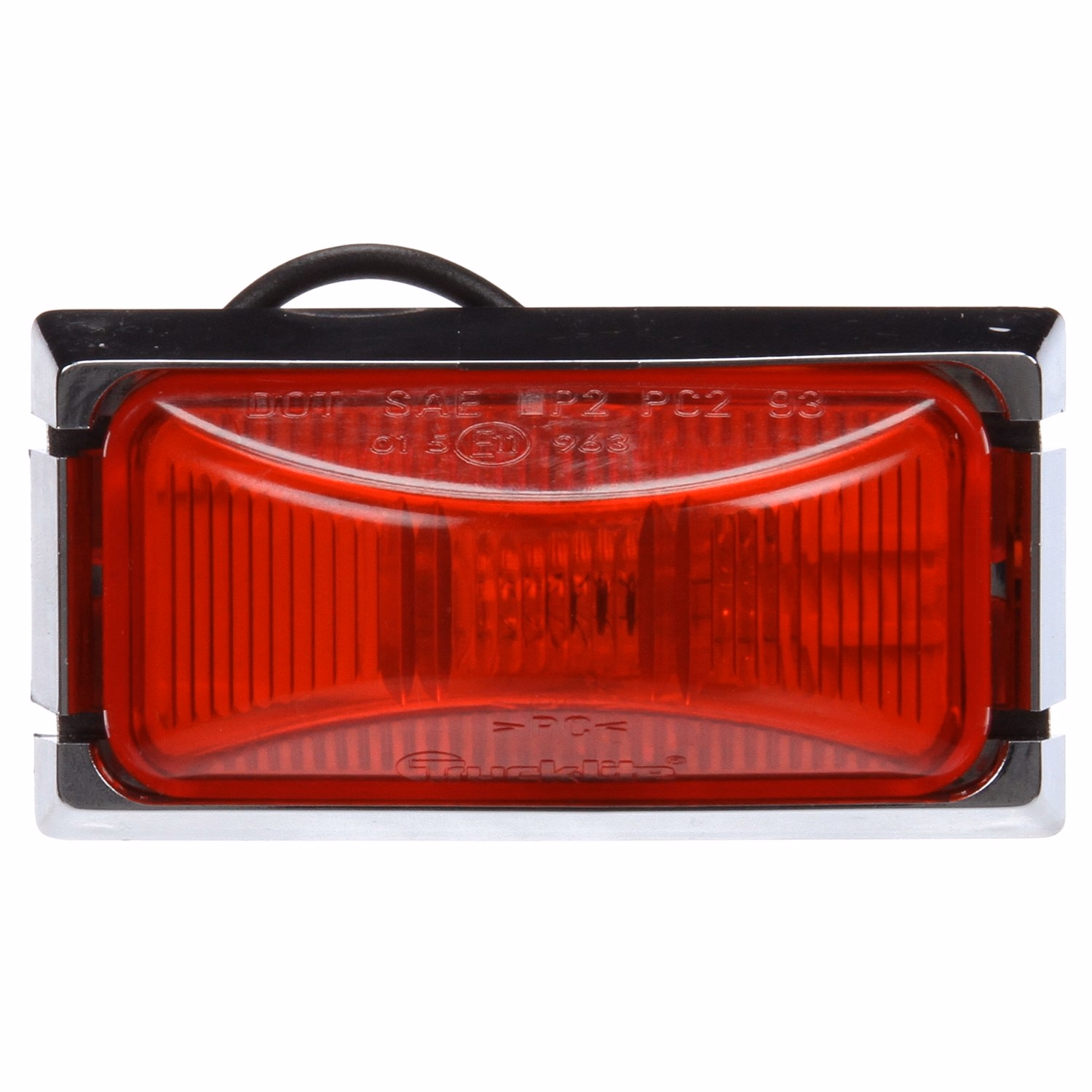 Truck-Lite 15506R Model 15 Red Marker Light w/Chrome Mount