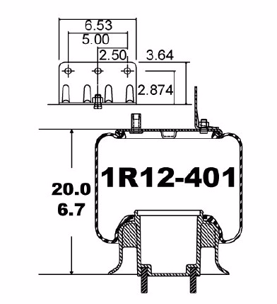 1R12-401 Side View