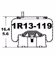 Goodyear 1R13-119 Stemco Air Spring, Suspension, Rolling Lobe