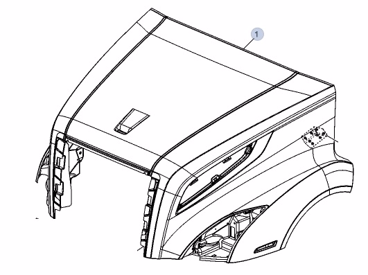 Volvo Truck 24244649 Hood