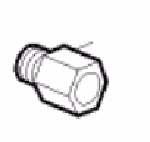 Mack Truck 25091003 Fitting - 1/8 NPT-M to 1/8 NPT-F
