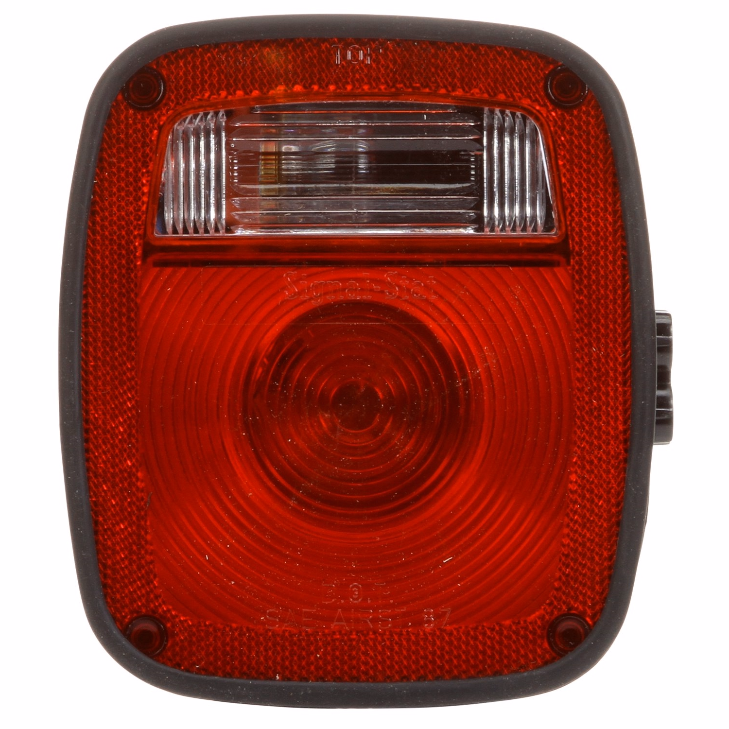 Truck-Lite 5023 Signal-Stat, Incandescent, Red/Clear Polycarbonate Lens, LH, Combo Box Light, 3 Stud , License Light