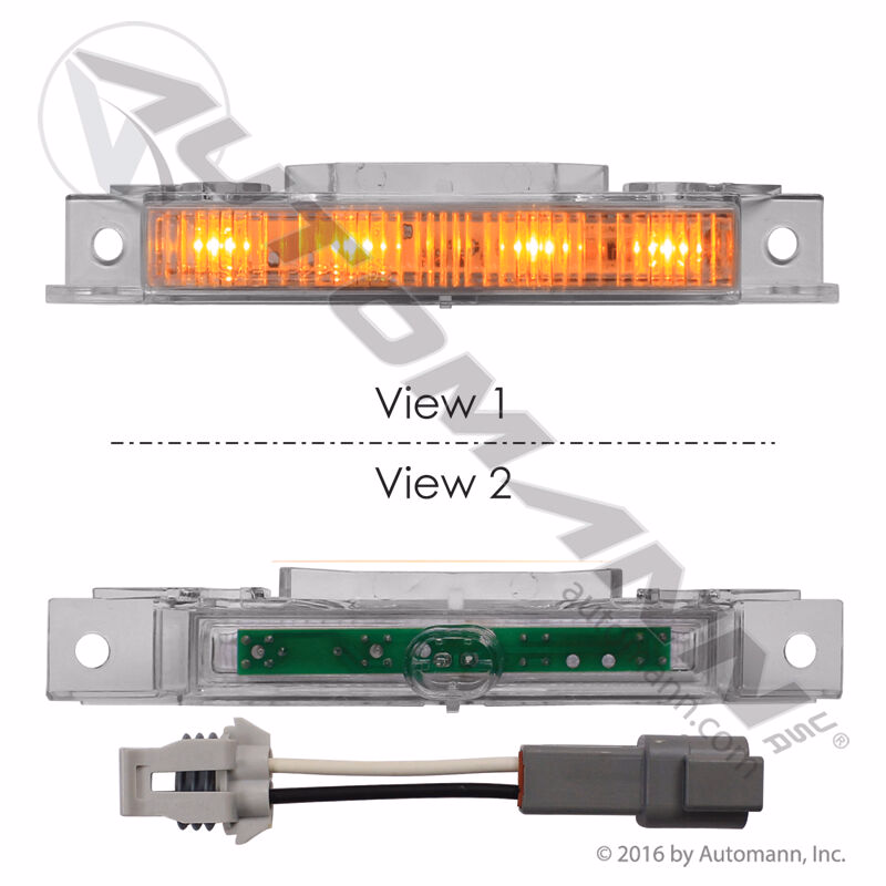 Automann 564.96023K LED Sunvisor Marker Light Clear with Harness