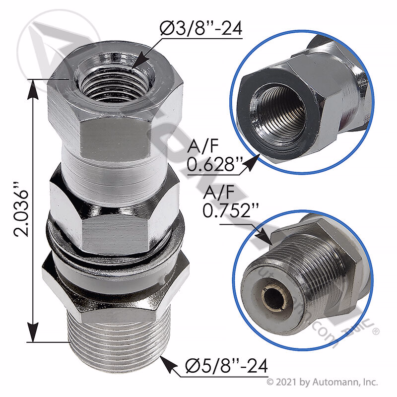 Automann 577.CB1011 Mounting Stud CB Antenna