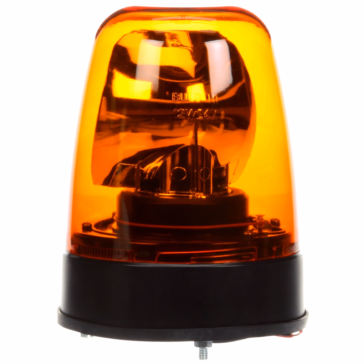 Truck-Lite Economy Rubbolite Beacon Yellow, Permanent Mount 6822A