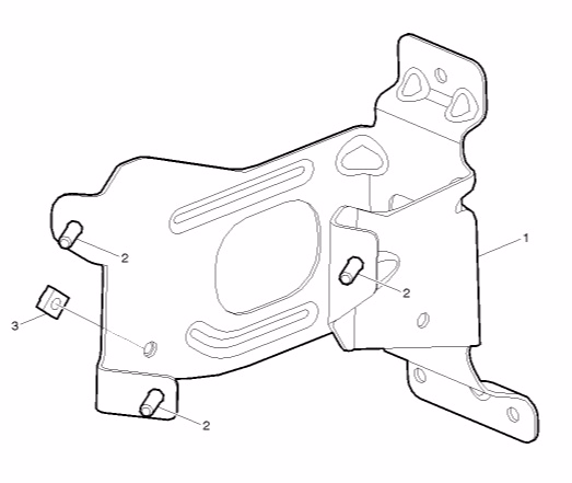 Volvo Truck 82274939 Bracket, EFRC, Dryer Mounting Cab