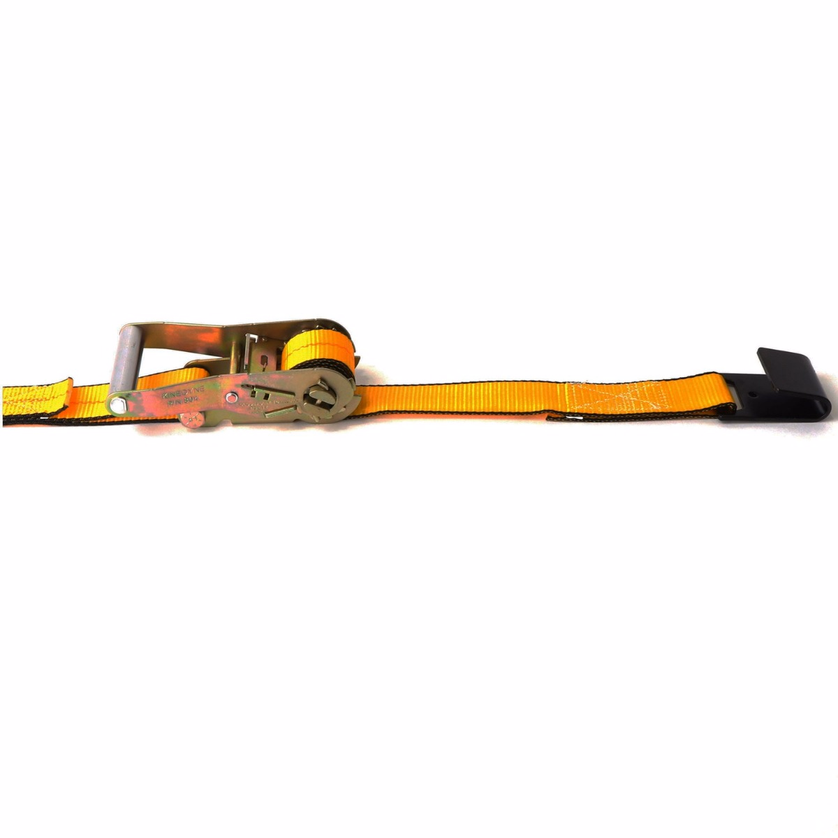 Kinedyne 2" by 30' Flat Hook Wide Handle Ratchet Strap