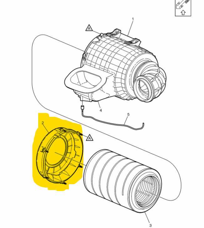  Air Cleaner Cover Assembly