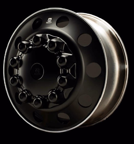 Alcoa 22.5X8.25 Dura-Black&trade; Aluminum 10X285mm Hub Pilot Wheel - ULTRABLK