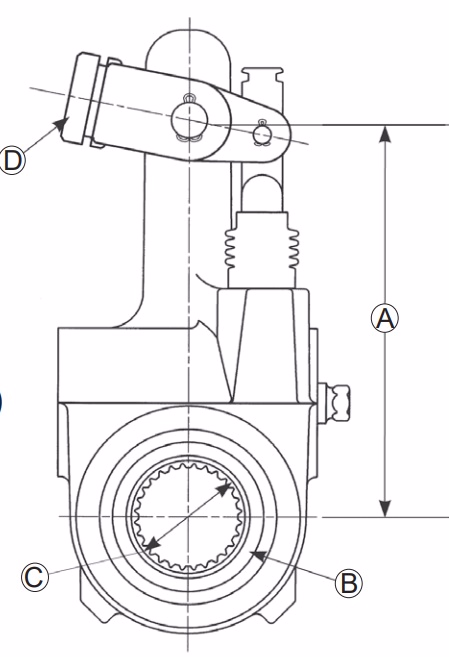 Volvo Truck 20527306 - 5.5" Automatic Slack Adjuster,10-spline, 1.25" dia.