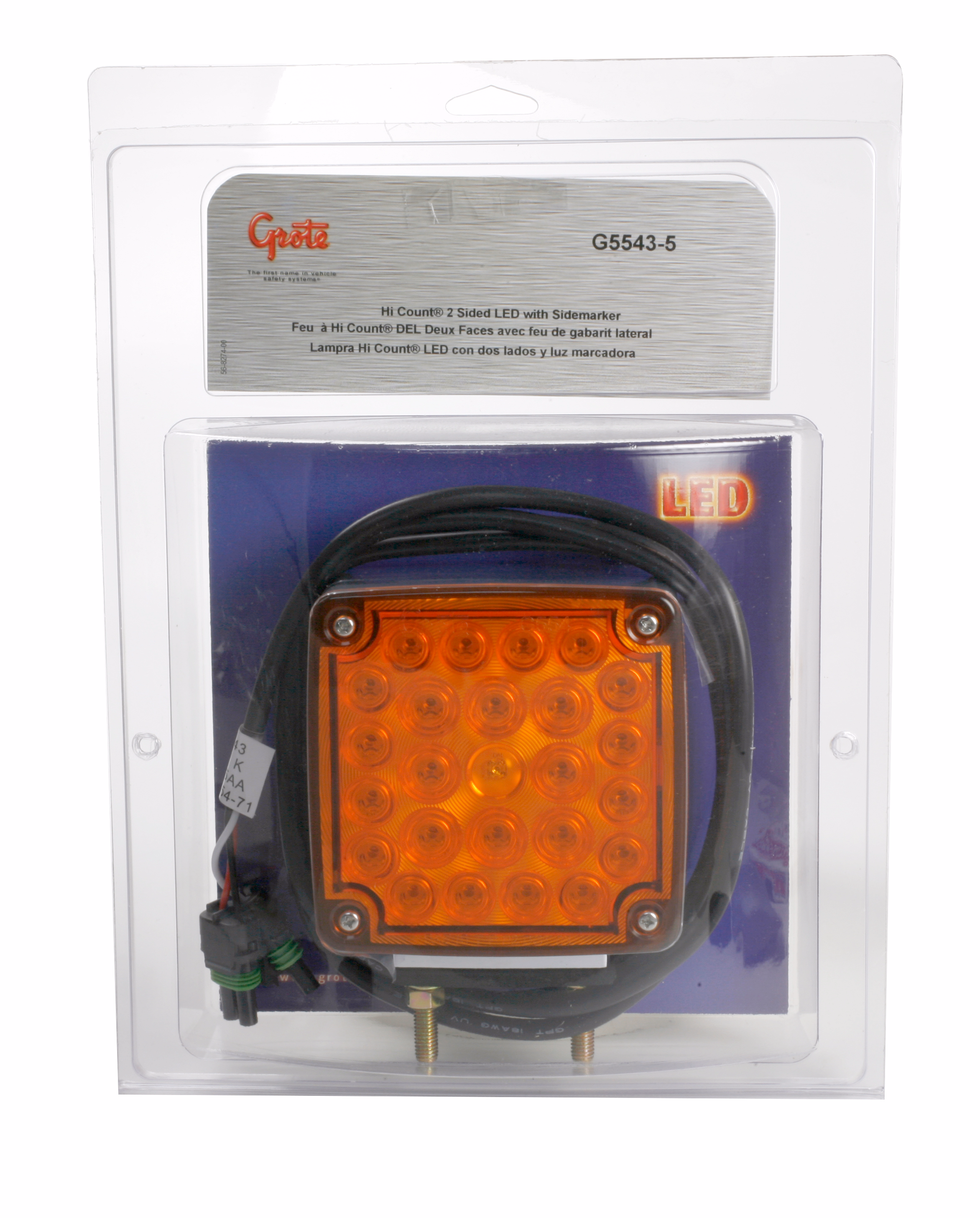 Grote Hi Count LED 2-Sided Lamp with Sidemarker G5543