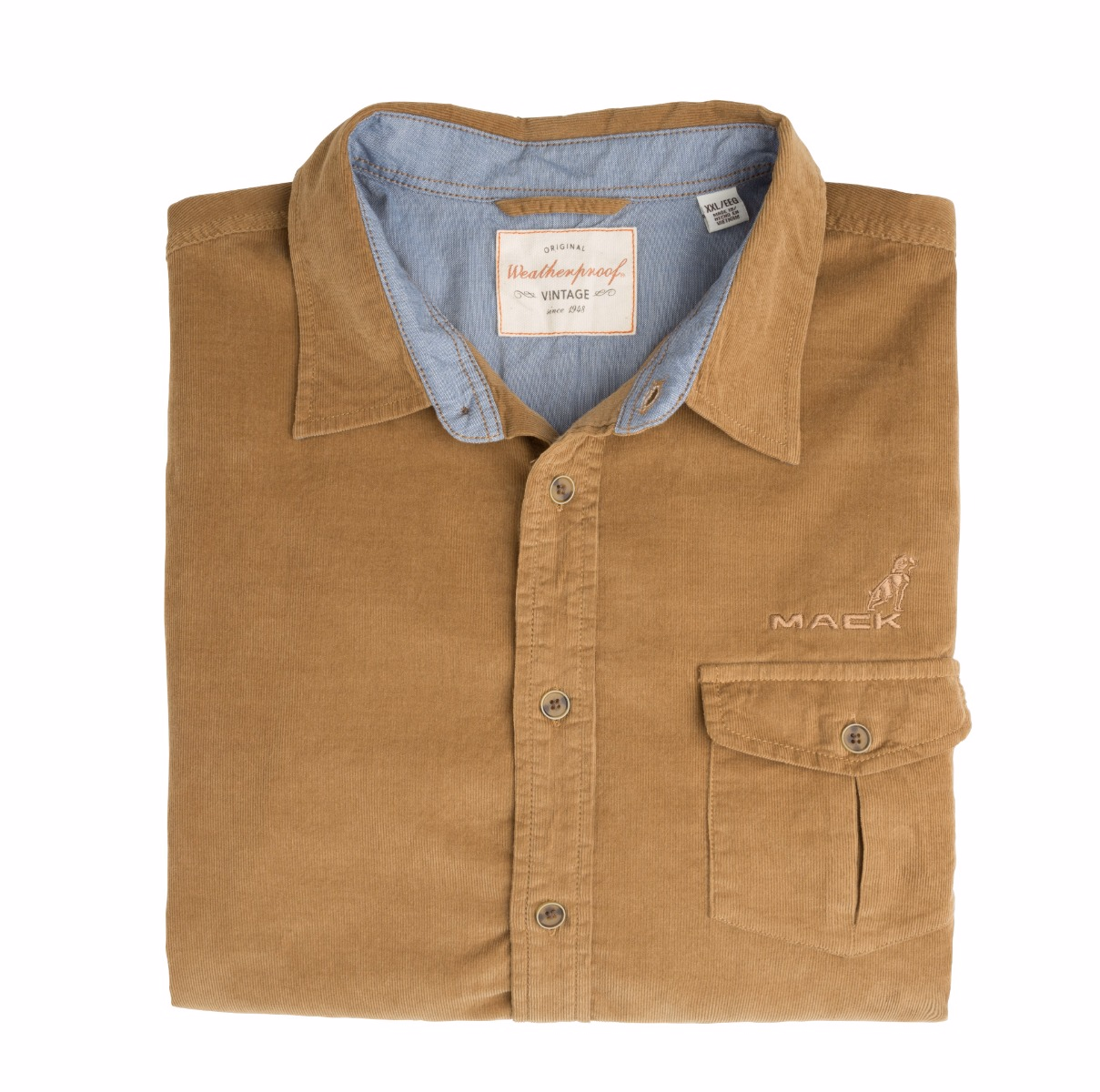 Mack M8286-XXXL Mens Tan Button Down Shirt