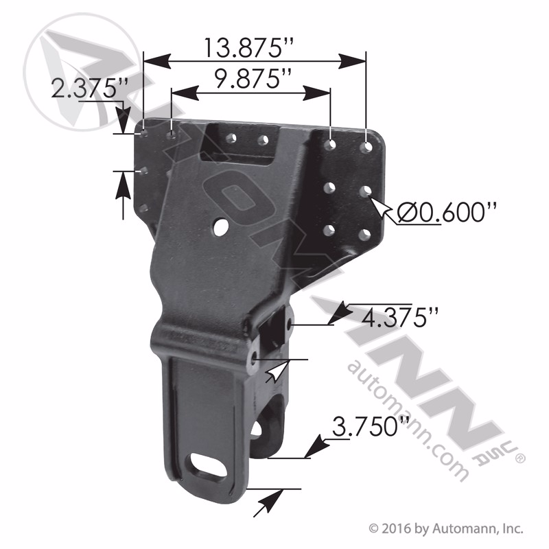 Automann MHS242 Suspension Bracket, Same as Hendrickson 67222-000