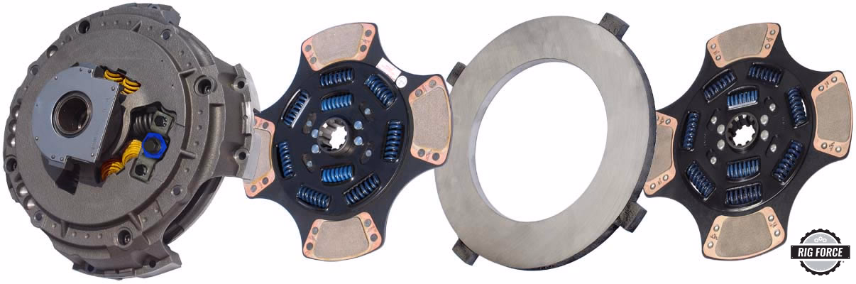 RIG FORCE RFNMU898-054-4-M HEAVY-DUTY 15.5" X 2" PULL-TYPE CLUTCH ASSEMBLY