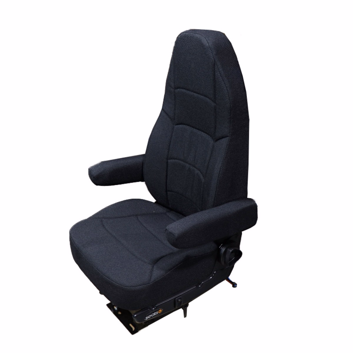 Seats Inc 189800FA631 Heritage SILVER Highback, Black Tuff-Cloth