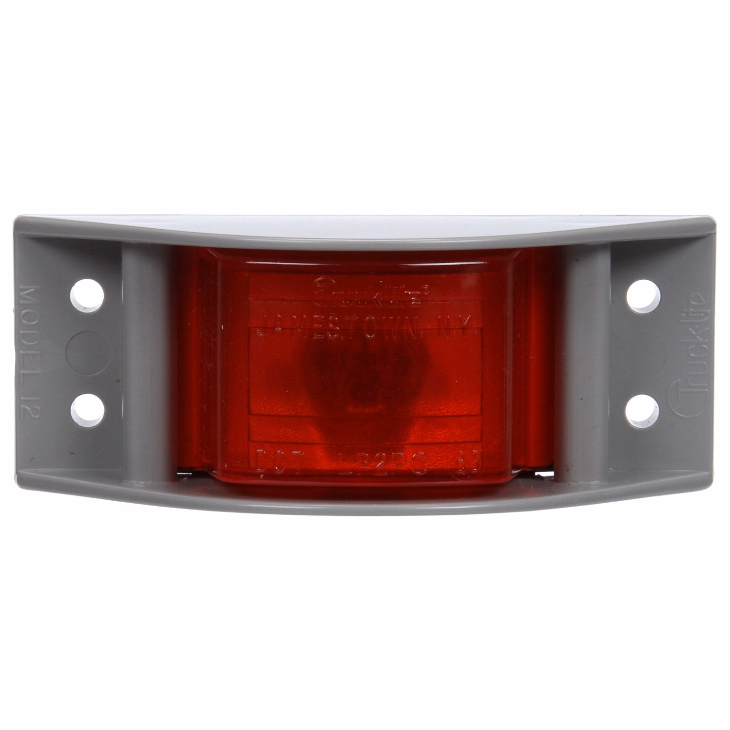 Truck-Lite Model 12 Lamp with Gray Deflector Mount Red 12003R
