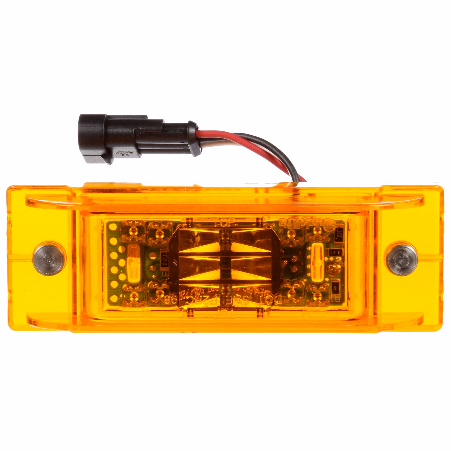 Truck-Lite Model 21 LED Marker Light 21095Y Yellow Lamp w/12&#039;&#039; Mating Harness