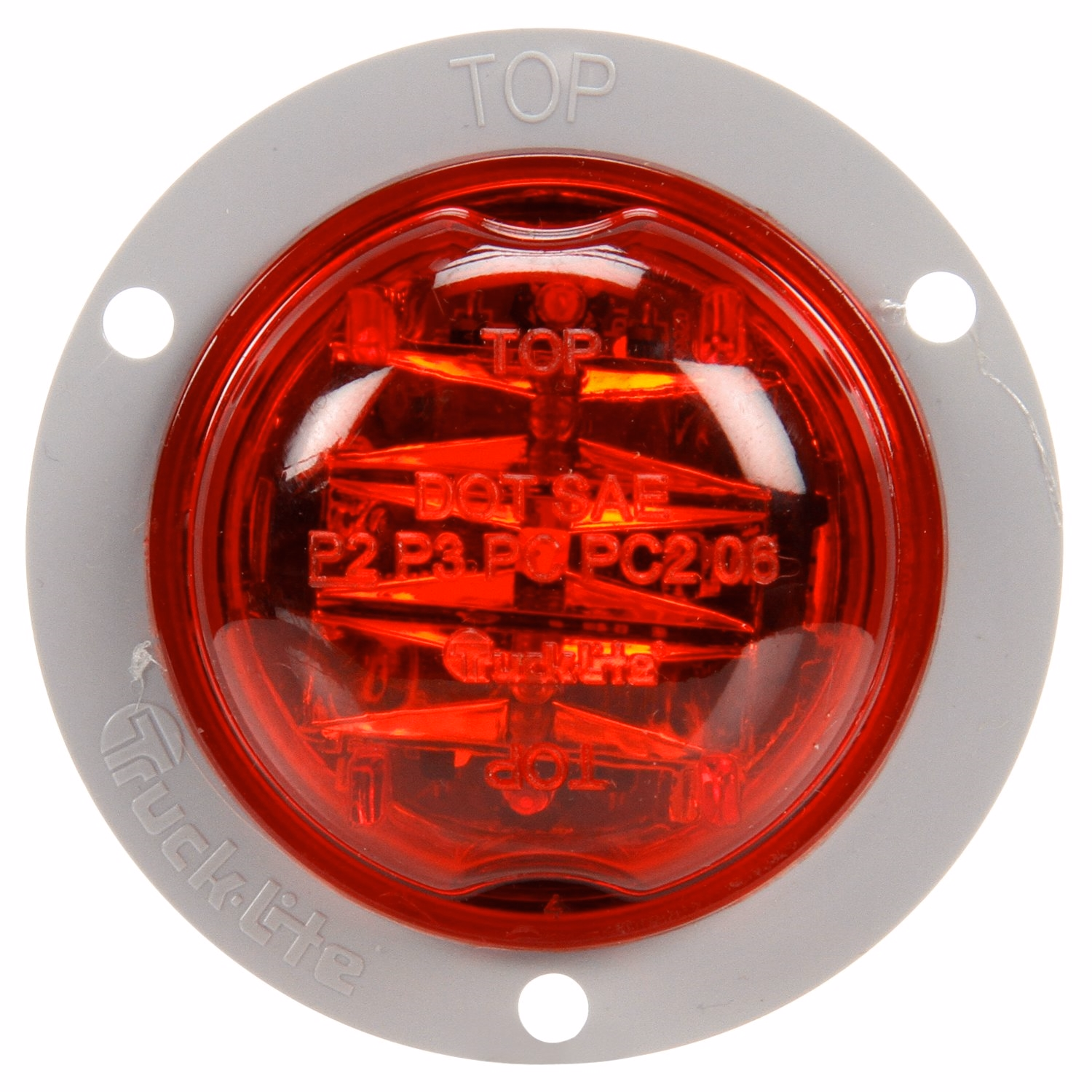 Truck-Lite 30279R Red 30 Series Marker &amp; Clearance Lamp, Gray Flange