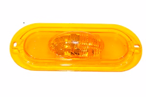 Truck-Lite TRU60420Y Mid Turn Yel 6.5" Oval W/Integral Flange 6 Diode FNF